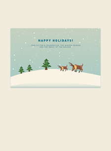 Deer Reindeer Xmas Card